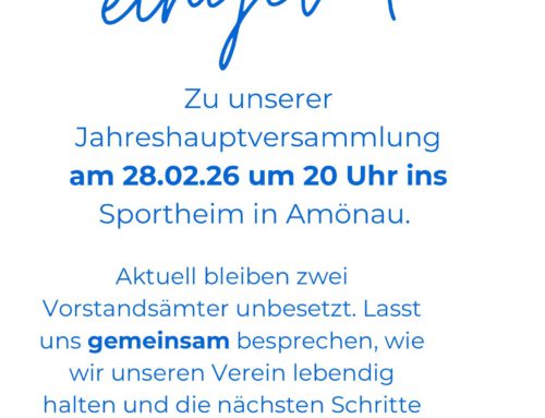 Einladung zur JHV des TSV 1911 Amönau e.V.